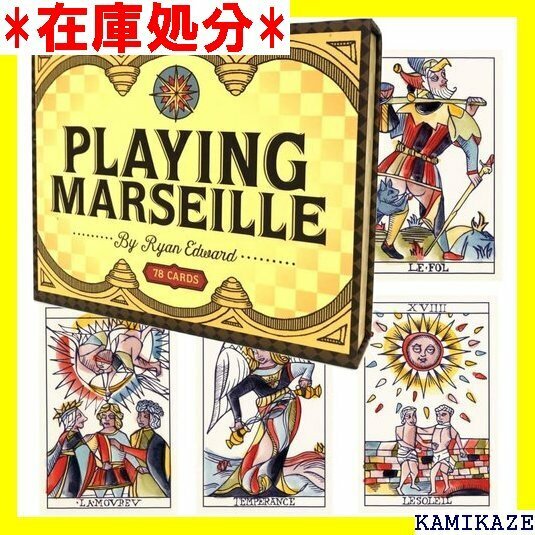 ☆送料無料 タロットカード 78枚 マルセイユ版 タロット占い プ ユ Pla ng Marseille 日本語解説書付き 157