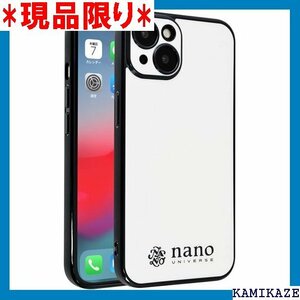 nano・universe iPhone14 iPh バース アイフォン14 ブランド スマホケース ホワイト 3304