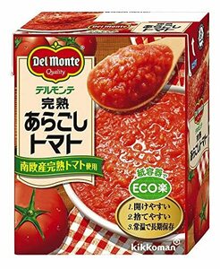 キッコーマン食品 デルモンテ 完熟あらごしトマト 紙パック トマト缶 缶詰 388g×12個