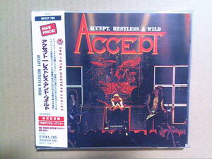 ACCEPT[レストレス・アンド・ワイルド]CD 帯付 