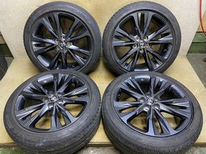 トヨタ純正カローラ ツーリングW×B 17X7.5J +50 PCD 100/5H 215/45R17（87W）ブリヂストンTURANZAT002 中古4本 2019年製 バリ山 215/45/17