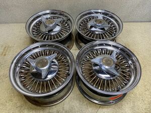 深リム　WIRE? 社外ホイール ワイヤーホイール 14インチ7J 120/114.3-5H made in USA DOT希少 中古4本