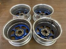 LIGIER リジェ 深リム15インチ　7JJ/+40 7.5JJ/+28 PCD 114.3/5H 中古4本　前後セット　旧車等_画像8