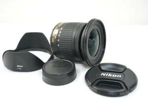 送料無料 【訳あり】Nikon AF-P DX NIKKOR 10-20mm F4.5-5.6G VR フード付き 難あり #305