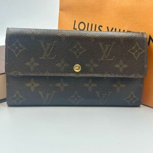 超美品★ルイヴィトン LV LOUIS VUITTON モノグラム【ポルトフォイユ・サラ】★長財布★