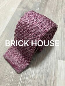 BRICK HOUSEのニットタイ ワインレッド