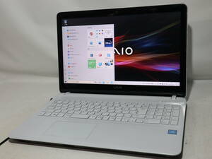 VAIO Fit ★ホワイト ★ 最新 windows 10 ≪ 爆速仕様 ≫ 新品SSD480GB/ メモリ8G/Bluetooth/WebCam/WiFi/ DVD/ office2019 