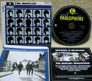 即決！【2点で送料無料】CD ビートルズ Beatles A Hard Day's Night 2009年リマスター ステレオ音源 EU盤 ブックレット 3面見開き紙ジャケ