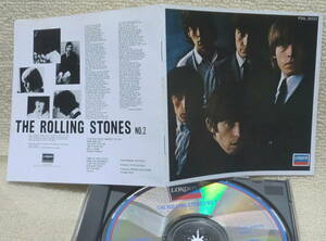 即決！【2点で送料無料】CD ローリング・ストーンズ Rolling Stones UK仕様の2nd 対訳 P25Lナンバー日本プレス 当時のカタログシート付き