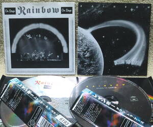 即決！送料230円●CD2枚【レンタル使用】レインボー Rainbow リマスター盤 On Stage＋Down to Earth 日本解説有※欠品あり プラケースも欠