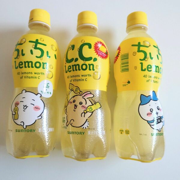 ちいかわコラボパッケージ　ちいちいLemon　SUNTORY　ちいかわ　うさぎ　ハチワレ