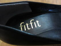 ほぼ未使用 外反母趾にやさしい靴 fitfit フィットフィット 24.5cm パンプス シューズ 靴 レディース 黒 NO.D_画像7