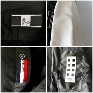 限定品 MONCLER モンクレール 国内正規★×FRAGMENT HIROSHI FUJIWARAフラグメントヒロシフジワラ 袖羊革切替 スタジャン コラボ タグ付の画像8