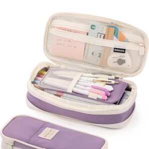 ペンケース 大容量 マチつき 筆箱 多機能 帆布 マチ付き 撥水 即日発送 収納ポーチ