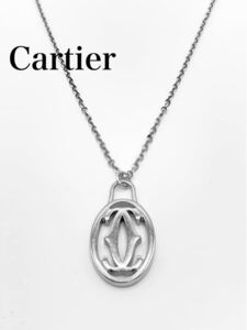  super-beauty goods Cartier Cartier brand silver necklace small articles Must line Vintage men's lady's GD01