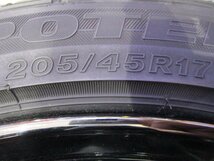 中古 1本 ヴィッツ G's スパッタリング メッキ 17インチ 7.0J+50 4H100 中古 ブリヂストン ポテンザ 205/45R17 ※14年製のためタイヤおまけ_画像3