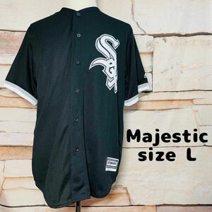 MLB オフィシャル Majestic ホワイトソックス ベースボールシャツ 6 古着 ユニフォーム マジェスティック 半袖