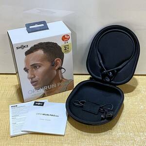 P♪ SHOKZ/ショックス OpenRun Pro ブラック ワイヤレス 骨伝導 イヤホン Bluetooth SKZ-EP-000007 