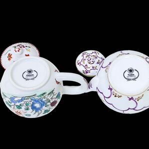 ♪ フランクリンミント VICTORIA AND ALBERT ティーポット 6点セット まとめ Meissen/Venice/Chinese/kangxi/Tournay/Mennecyの画像7