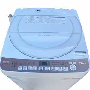 A♪ SHARP/シャープ 全自動洗濯機 7.0kg 2020年製 ES-T712 ホワイト 風乾燥機能付き 引き取り歓迎 さいたま市