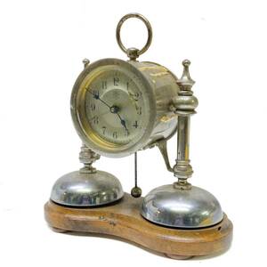 ![ редкий редкость ] Meiji времена Германия производства JUNGHANS Junghans heso форма обе колокольчик будильник античный Vintage retro настольные часы подлинная вещь 