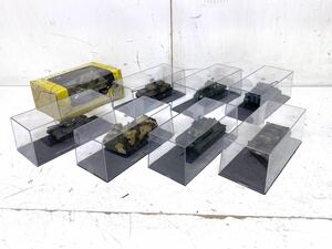 A♪ 希少 戦車 軍用車 装甲車 ミリタリー 大量 まとめて 8点 プラモデル 完成品 フィギュア コレクション セット ケース入り ⑤