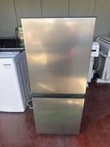 A # AQUA アクア AQR-14(S) 2ドア冷凍冷蔵庫 135L 右開き シルバー 2023年製_画像1