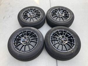 SA-72R weds sports 中古　6j インセット+48 15インチ　PCD100 4穴　4本セット　185/60R15 フィット