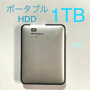 ★ 1TB WD My Passport for Mac ポータブルHDD WDBLUZ0010BSL-03 USB3.0 中古 