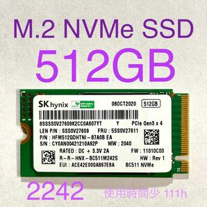 512GB SK Hynix M.2 2242 PCIe Gen3.0×4 NVMe SSD HFM512GDHTNI-87A0B