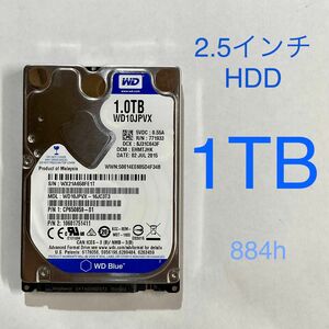 ★ 1TB 2.5インチ 内蔵型HDD 9.5mm厚 ★中古★ WD Blue WD10JPVX Western Digital