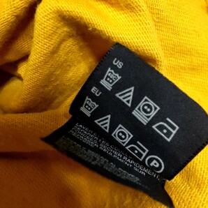 D4 トミーヒルフィガー 黄色 2XL 長袖 ラガーシャツ ポロシャツ ラグビー シャツ ビッグサイズ ビンテージ アメカジ アメリカ 古着 メンズの画像6
