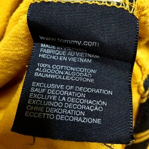 D4 トミーヒルフィガー 黄色 2XL 長袖 ラガーシャツ ポロシャツ ラグビー シャツ ビッグサイズ ビンテージ アメカジ アメリカ 古着 メンズの画像5
