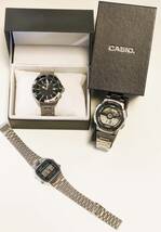 まとめ　時計 2x カシオ 1x シチズン ダイビング Watch Casio, Citizen Diving Digital Retro_画像1