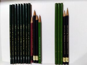 H と2Hの鉛筆 17本　　★製図　デッサン