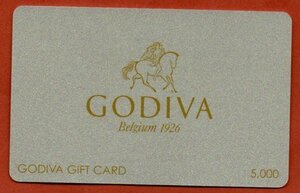 ◆GODIVA　ギフトカード　5,000円分◆