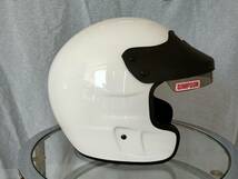 シンプソンFR クルーザー ホワイト ジェットヘルメット SIMPSON Cruiser White ヘルメット_画像3