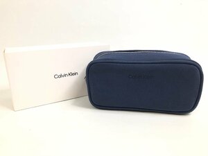 未使用 Calvin Klein カルバンクライン ポーチ ネイビー ノベルティー S02-78