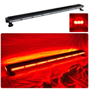  including carriage price [123cm] LED turning light bar type [ red ] red color red COB chip adoption cigar socket power supply magnet installation urgent vehicle wrecker car 