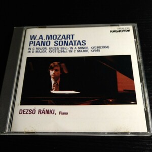 《3/16出品》見本盤／モーツァルト：ピアノ・ソナタ第5,8,9,15番／ラーンキ・デジェー（Dezso Ranki Mozart Piano Sonatas）