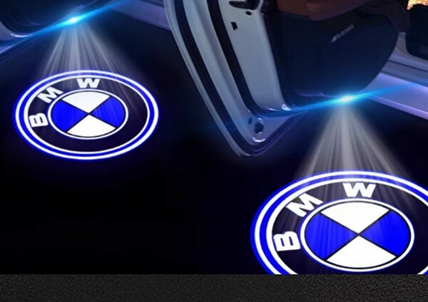 激安BMW　カーテシライト カーテシランプ ドアランプ LEDロゴ投影ライト 取り換えタイプ　4個セット