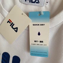 FILA☆フィラ　吸汗・速乾加工　長袖Tシャツ　ロンT【L】ホワイト　クイックドライ　☆新品在庫品_画像5