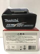 K347 マキタ リチウムイオンバッテリ [BL1860B] 18V 6.0Ah 純正◆未使用◆makita 電池 バッテリー_画像6