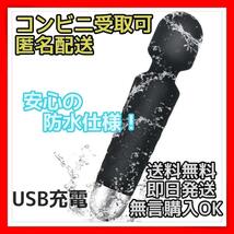 マッサージ機 マッサージャー 肩こり 腰痛 眼精疲労 疲れとり USB充電 防水 ブラック 黒 新品未使用_画像1