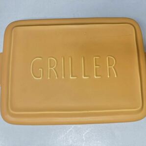 イブキクラフト TOOLS GRILLER グリラー オーブンウェア 直火 陶器 角皿 ※難ありの画像1