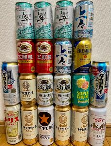 ビール(発泡酒など)、缶酎ハイ等 350ml缶 12本、500ml缶 8本 計 20本 ビール 発泡酒 チューハイ 詰め合わせ