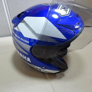 希少 SHOEI J-FORCE Ⅱ ショウエイ ジェイフォース２ TEAM YAMAHA RACING 青 ヘルメット   の画像6