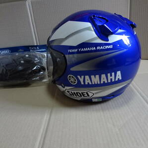 希少 SHOEI J-FORCE Ⅱ ショウエイ ジェイフォース２ TEAM YAMAHA RACING 青 ヘルメット   の画像2