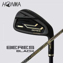 ★☆HONMA　2024　“ BERES BLACK IRON ”　6～11 × ARMRQ FX BLACK(S)　新品☆★_画像1