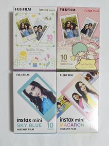 フィルム instax mini ハローキティ KITTY3 　MACARON　Sky　Blue　キキ＆ララ KIKILALA